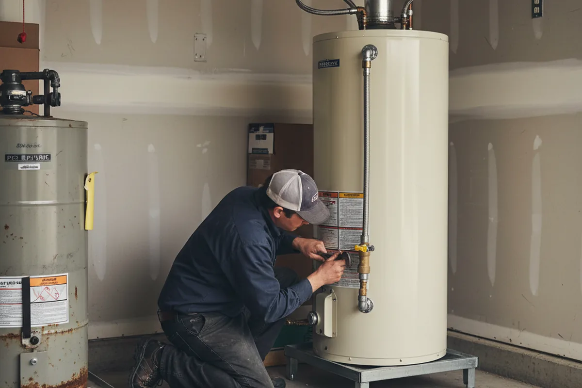 Water heater and shutoff valve replacement in Defuniak Springs